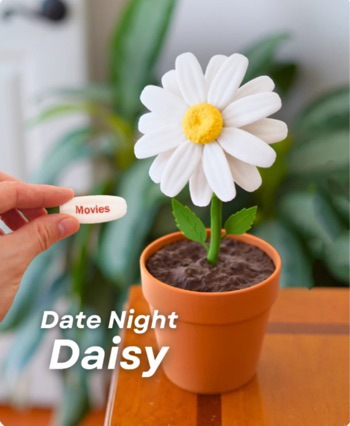 🌸 3D Printed Creative Potted Flower Toy – The "Talking" English Learning Toy