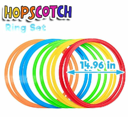Rainbow Hopscotch Ring Set