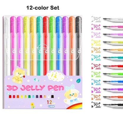 3D Jelly Pen Set (6PCS/12PCS)